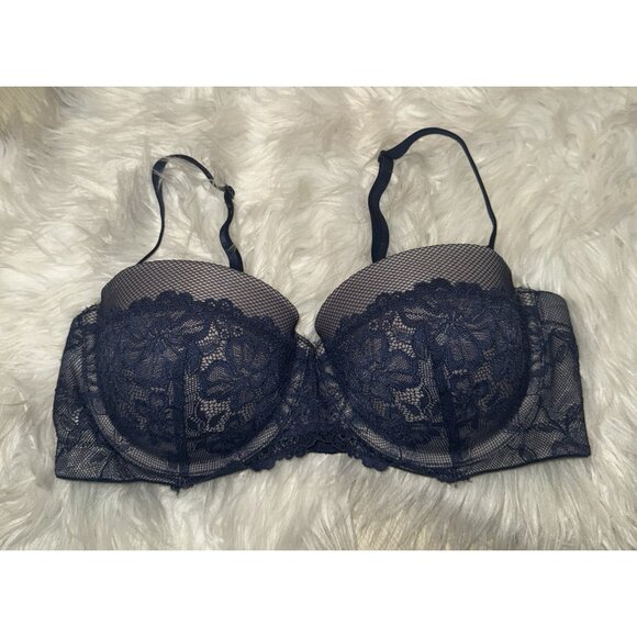 Maidenform Self Expressions Multiway Push Up Bra UW Womens 36C Blue SE1102 - Picture 2 of 6